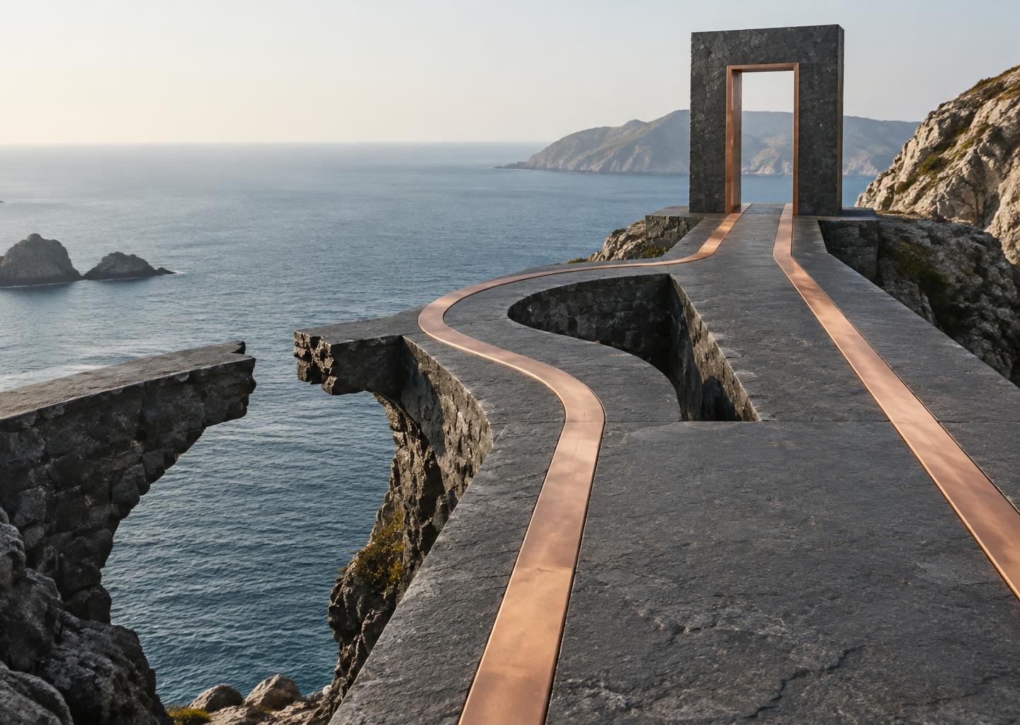 Two usable copper paths bypass an interrupted connection and lead to the same open passage.