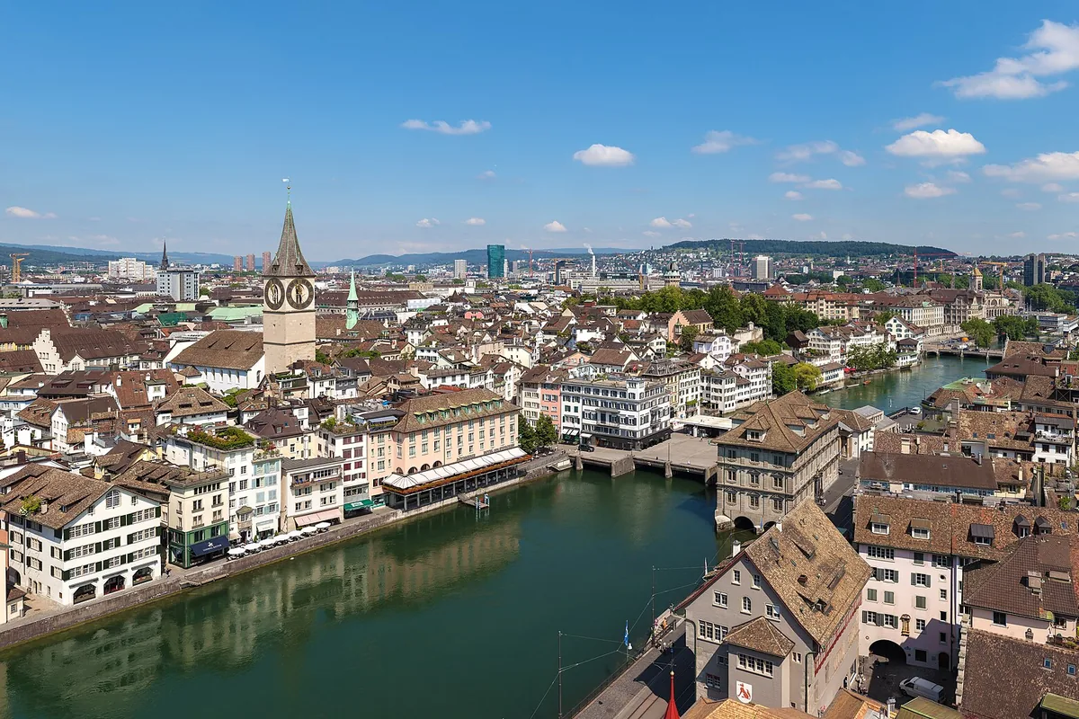Zurich’s old town beside the Limmat