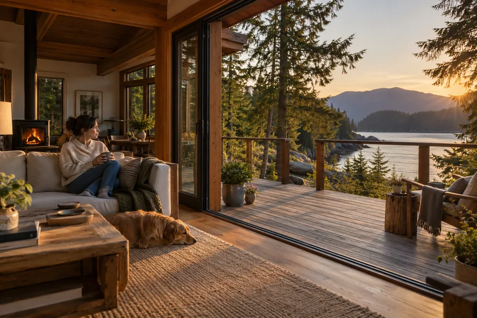 AI illustration: home concept inspired by Canada, not a real property listing