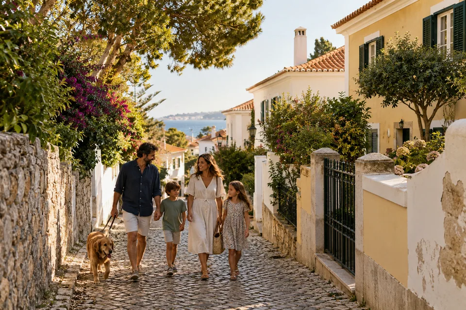AI illustration: everyday scene inspired by Portugal