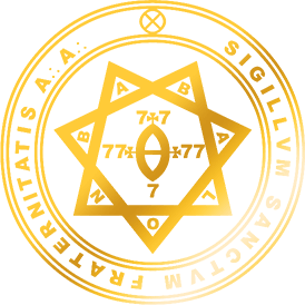 Circular golden sigil