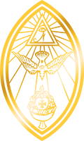 Oval golden sigil