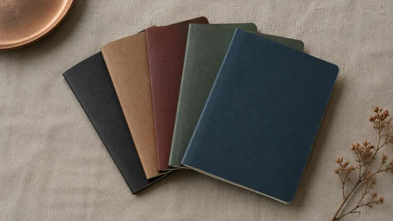 Several passport-style booklets in different colours, without emblems.