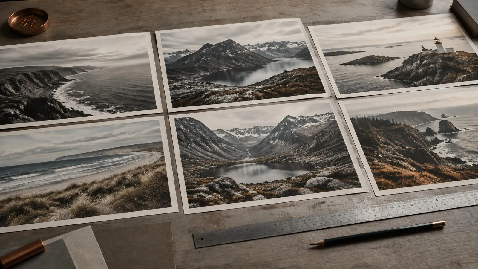 Several landscape photographs of different regions laid side by side for comparison.