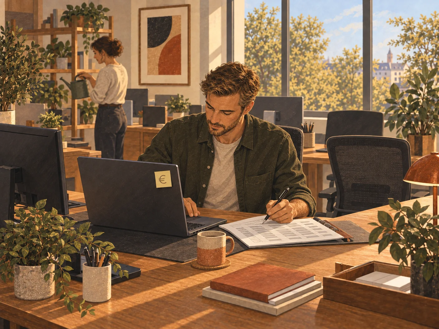 Illustration: Daniel triggers a payment run in James's company.
